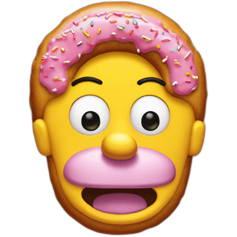 Homer simpson donut emoji