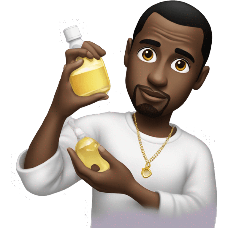 P diddy holding baby oil emoji