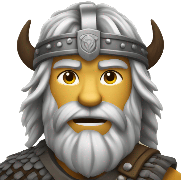 Viking wolf warrior emoji