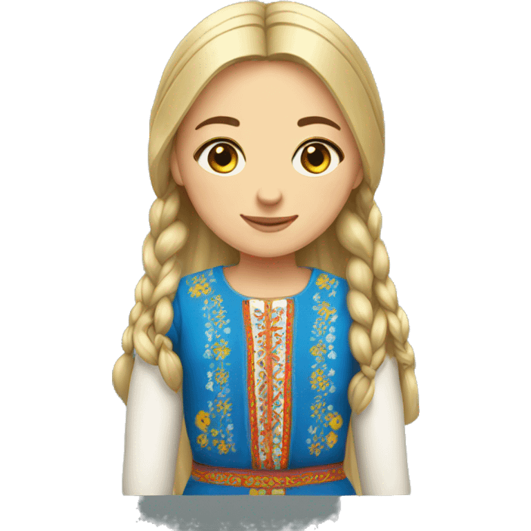 ukrainian national clothes girl emoji