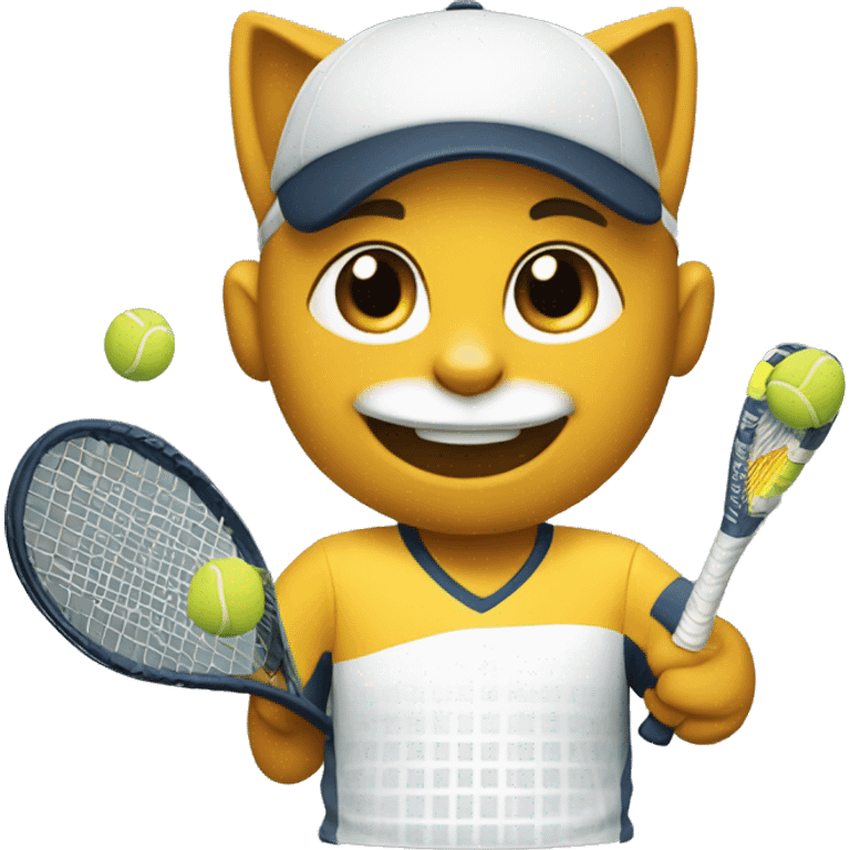 cat padel player emoji