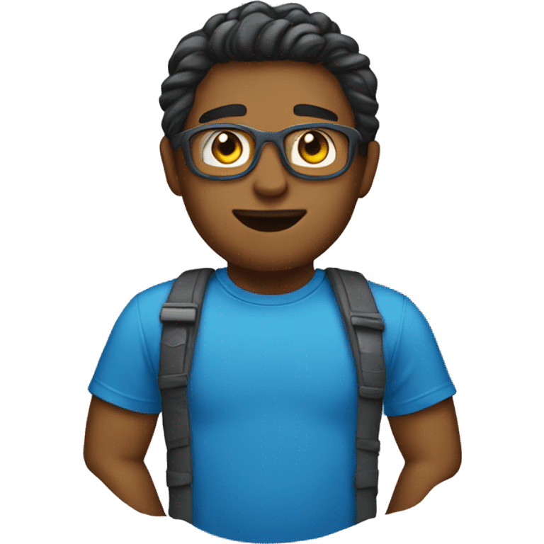 Create a blue T-shirt emoji