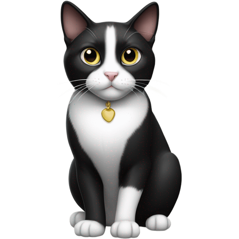 tuxedo cat  emoji