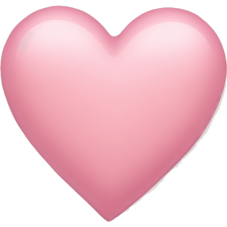 light pink heart  emoji