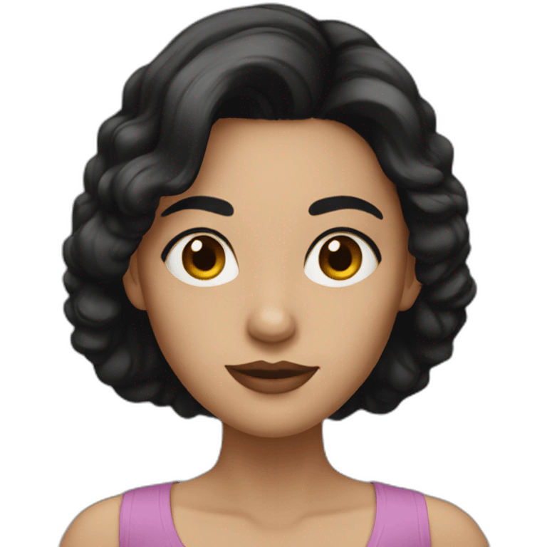 lady with black eyes and black hair  emoji