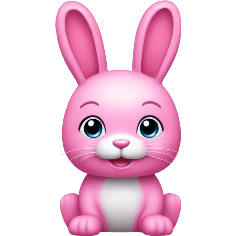 Pink toy bunny emoji