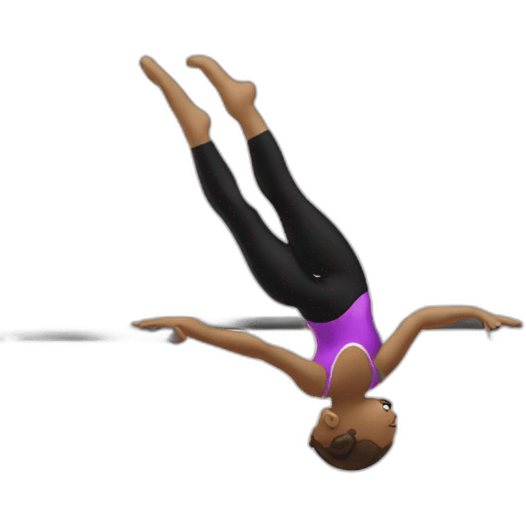 Gymnast on bars emoji