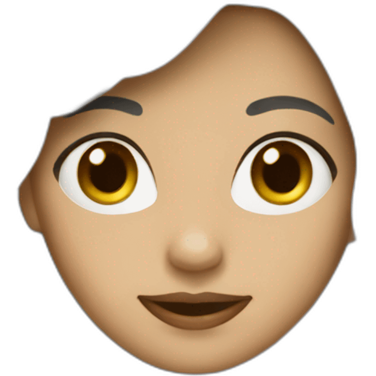 femme blanche brune emoji