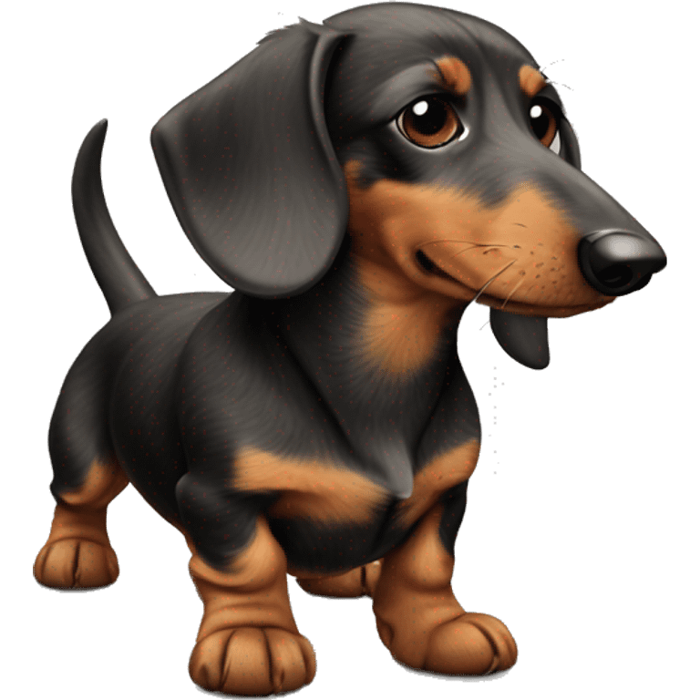 wire-haired dachshund emoji