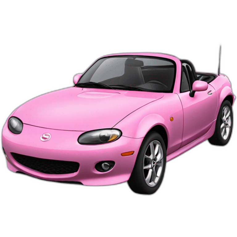 mazda mx5 pink like cake emoji