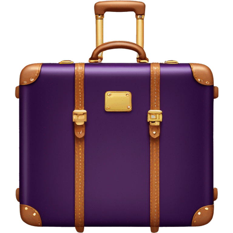 Dark Purple Louis Vuitton suitcase emoji