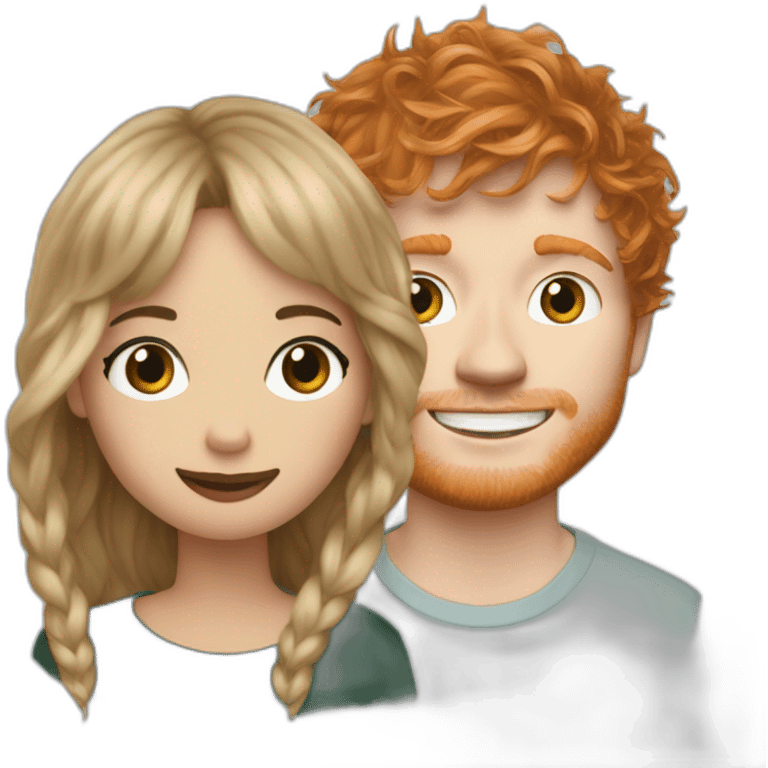 Taylor and ed Sheeran mix emoji