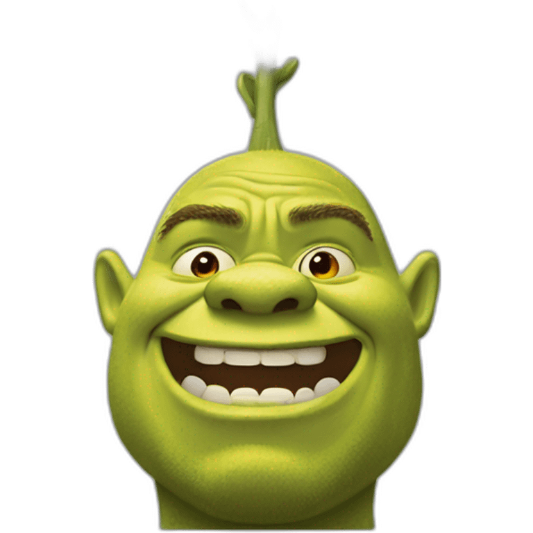 Shrek qui rigole emoji