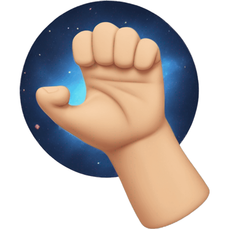 thumb coming out of the fist from the 1st space emoji