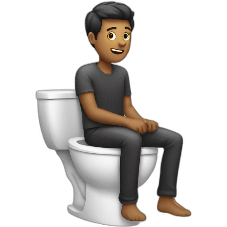 guy on the toilet emoji