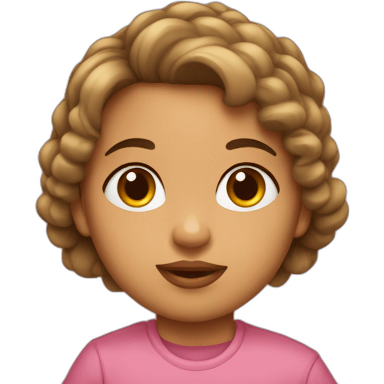 bebê garota careca emoji