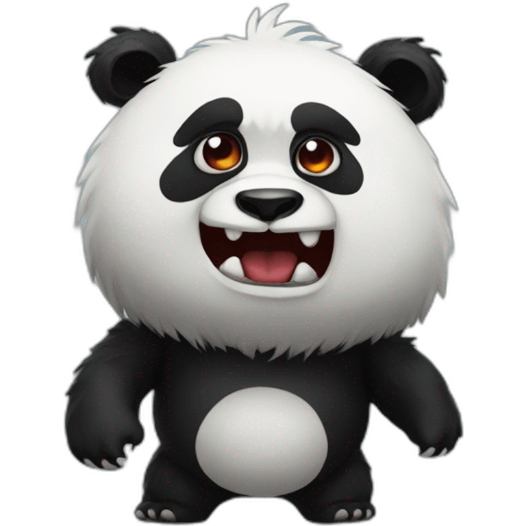 Panda as monster emoji