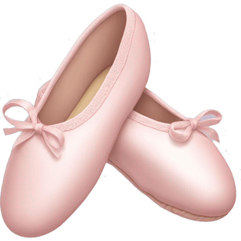 Pale pink ballet shoes emoji