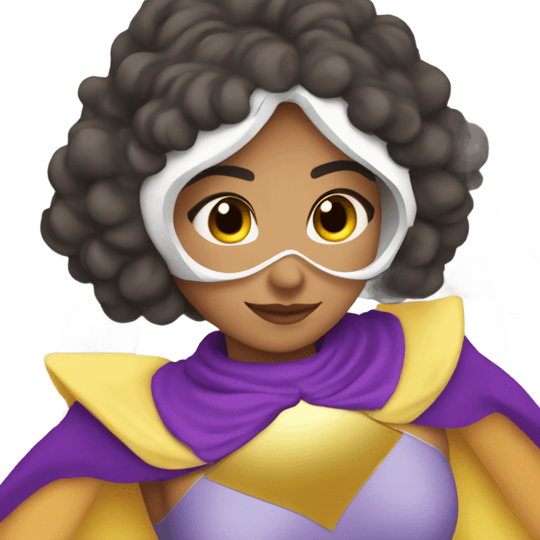 Latino woman angel superhero  emoji