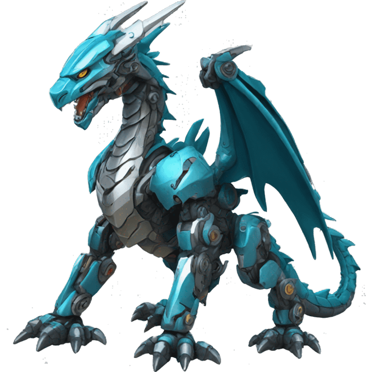 Mecha Dragon full body emoji