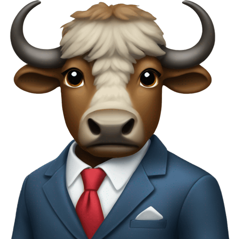 Buffalo in suit emoji