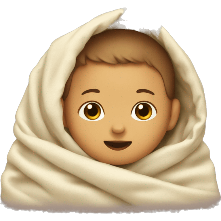 little baby in a blanket emoji