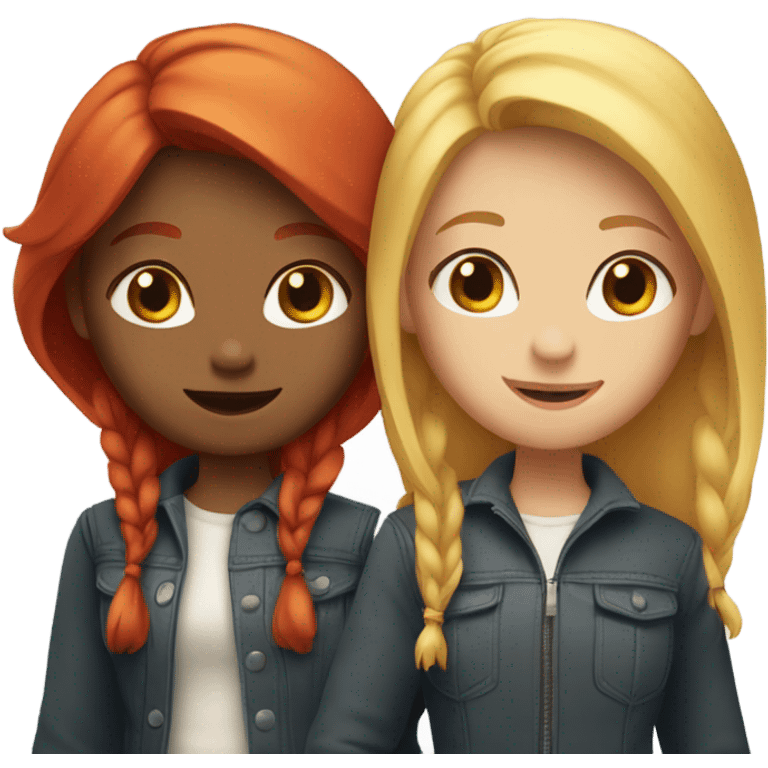 two--girls-best-friends-redhair-blonde emoji