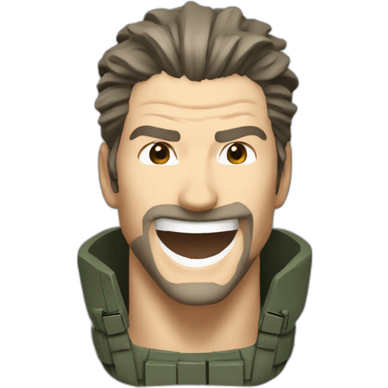 solid snake laughting emoji