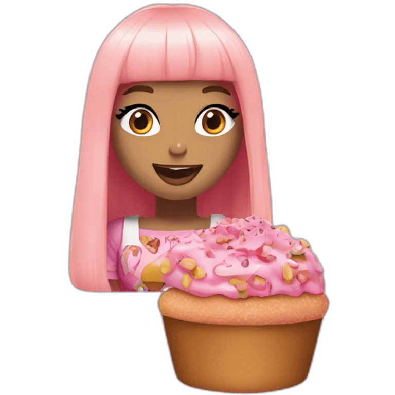 Nicki Minaj eats Varenyky emoji