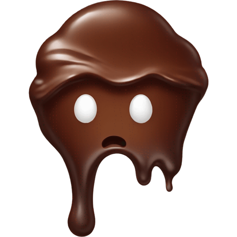 melted chocolate emoji