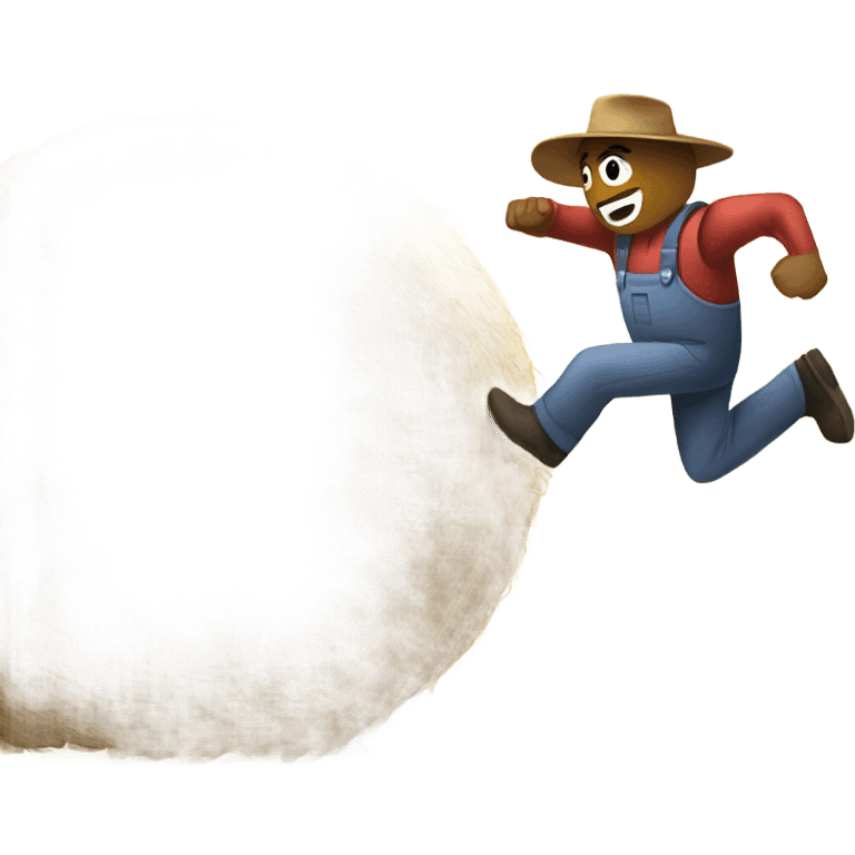 punching a hay bale emoji