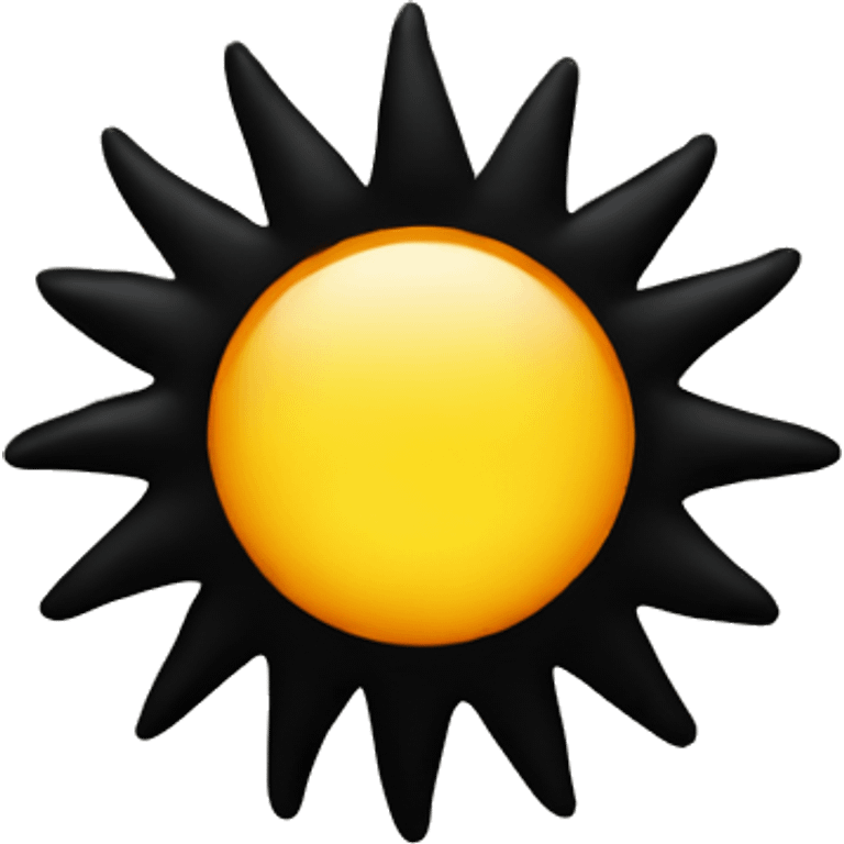 black sun emoji