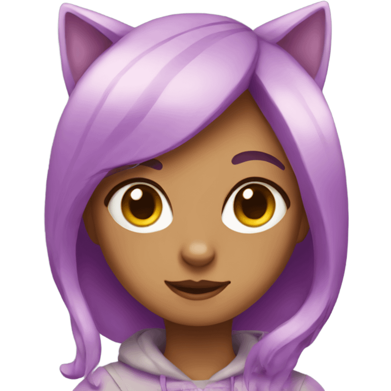 Cat girl emoji