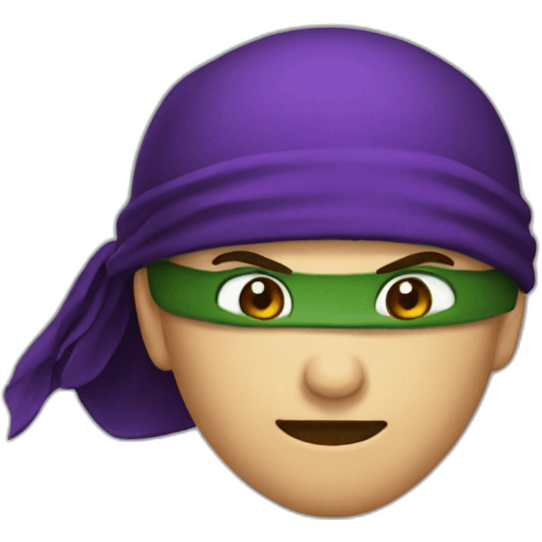 ninja-head-eggplant-hat emoji