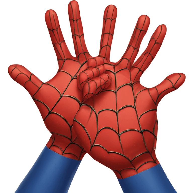 spiderman hands emoji