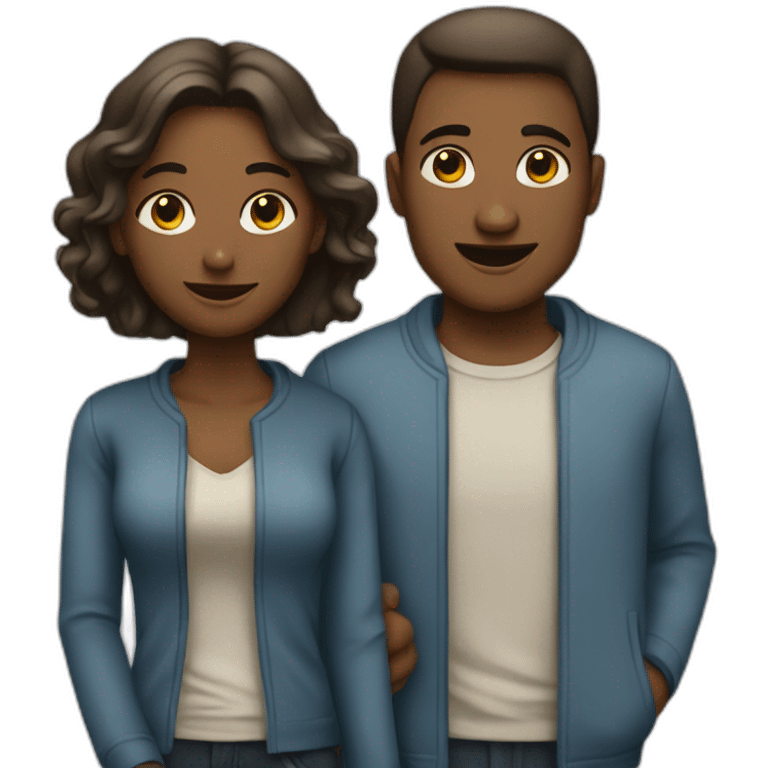 Homme et femme emoji