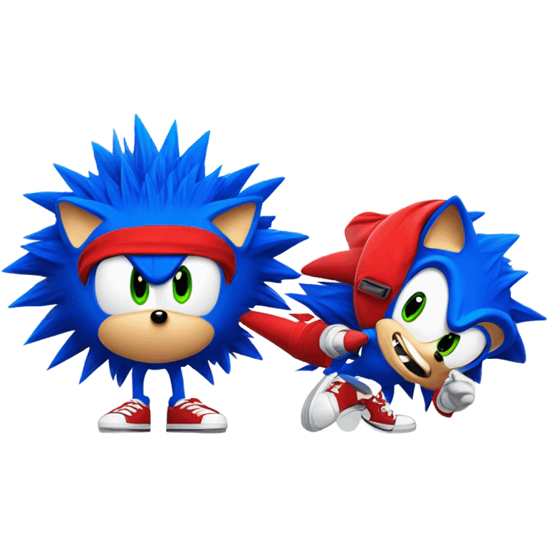 Sonic the hedgehog emoji