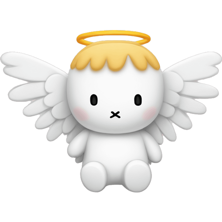 miffy with angel wings  emoji