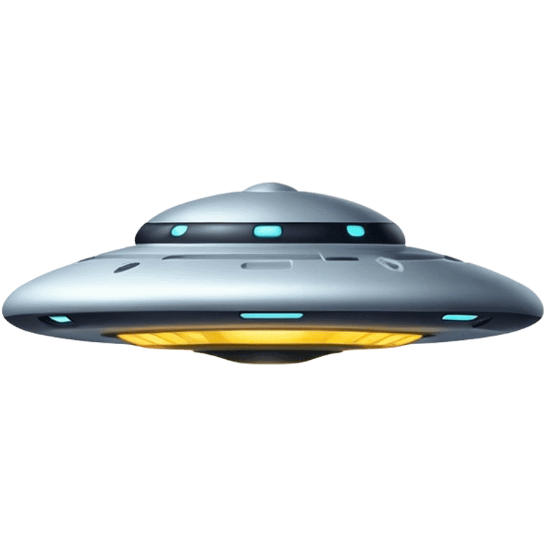 Ufo minimal and clean design emoji