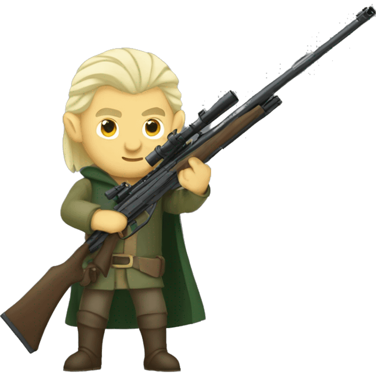 legolas with a sniper rifle emoji