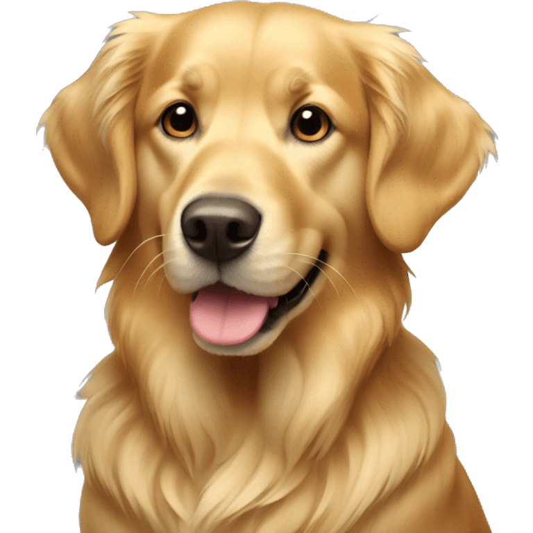 Golden retriever dog  emoji