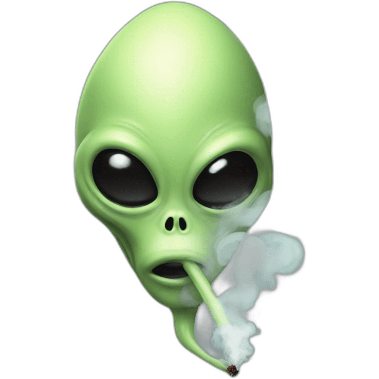 Alien smoke emoji