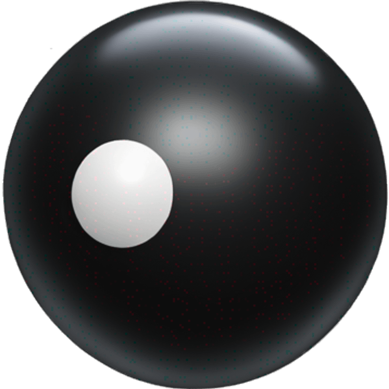 black ball emoji