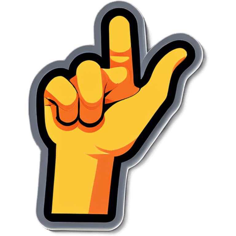 Pointer finger and thumb pointing down emoji