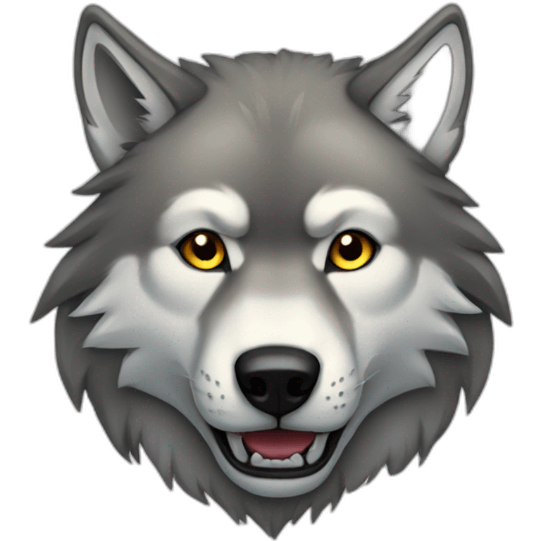 Wolf an a pc emoji