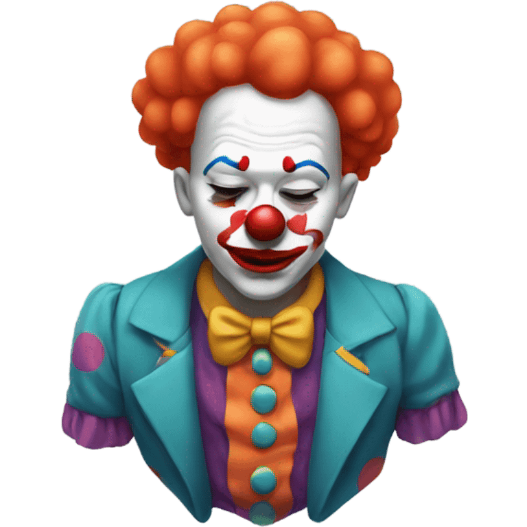 Sleepy clown emoji