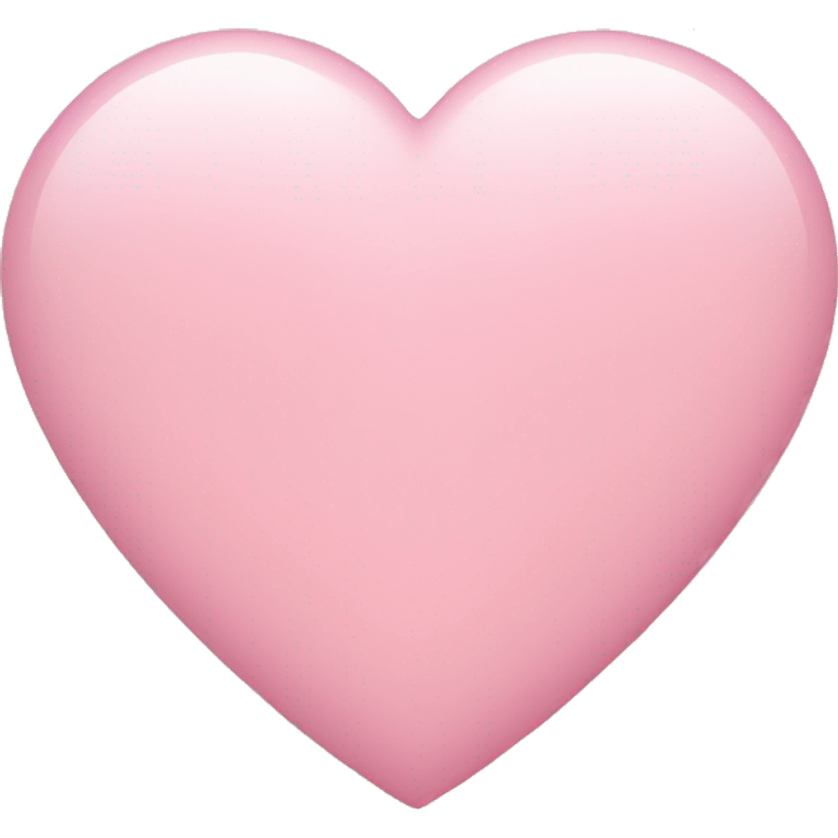 Light pink heart emoji