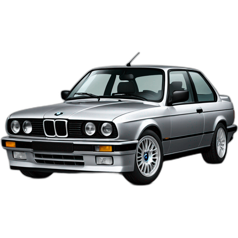 Bmw e30 silver metallic paint emoji