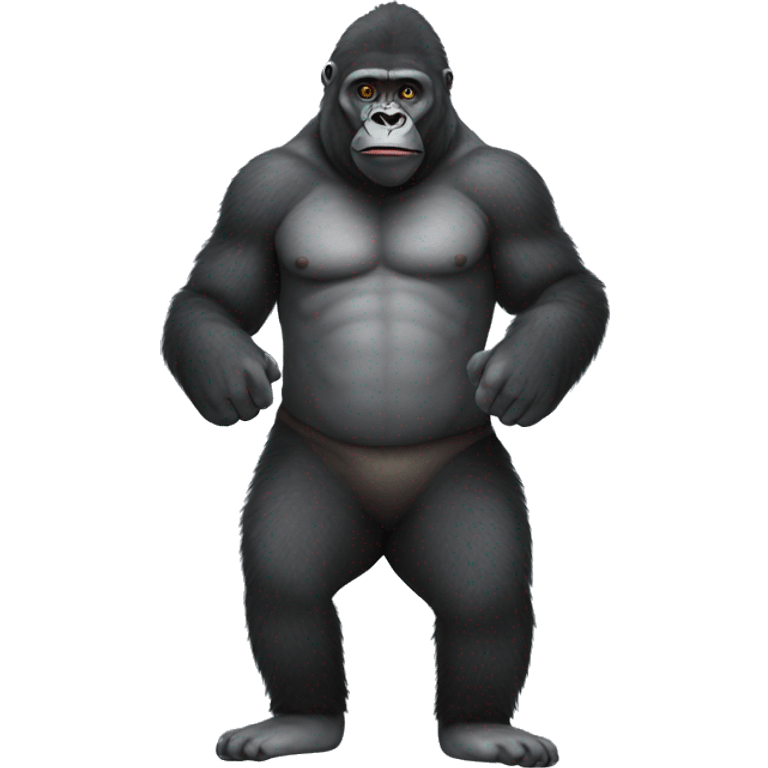 Gorilla wearing socks  emoji