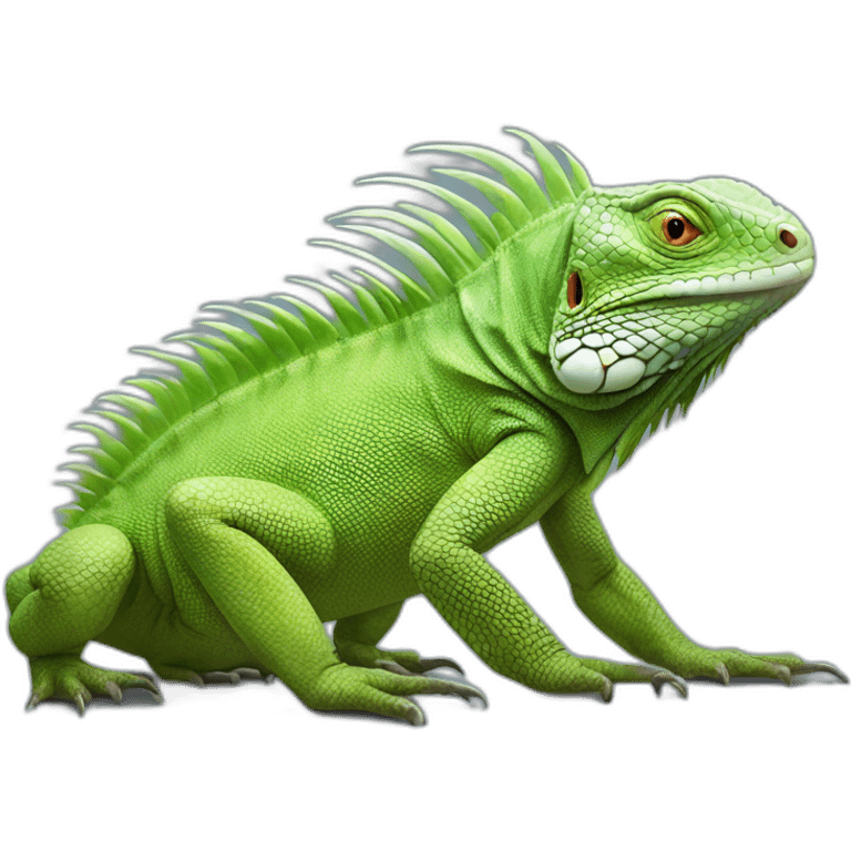 ultra realistic iguanas emoji